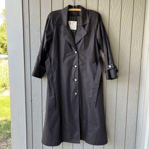 London Fog Black Trench Coat